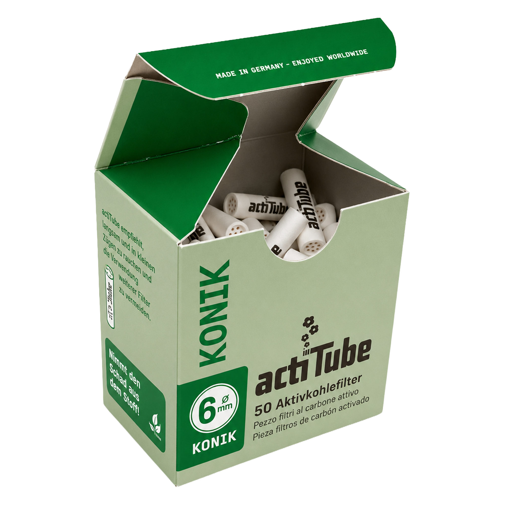 ACTI Tube Konik Aktivkohlefilter