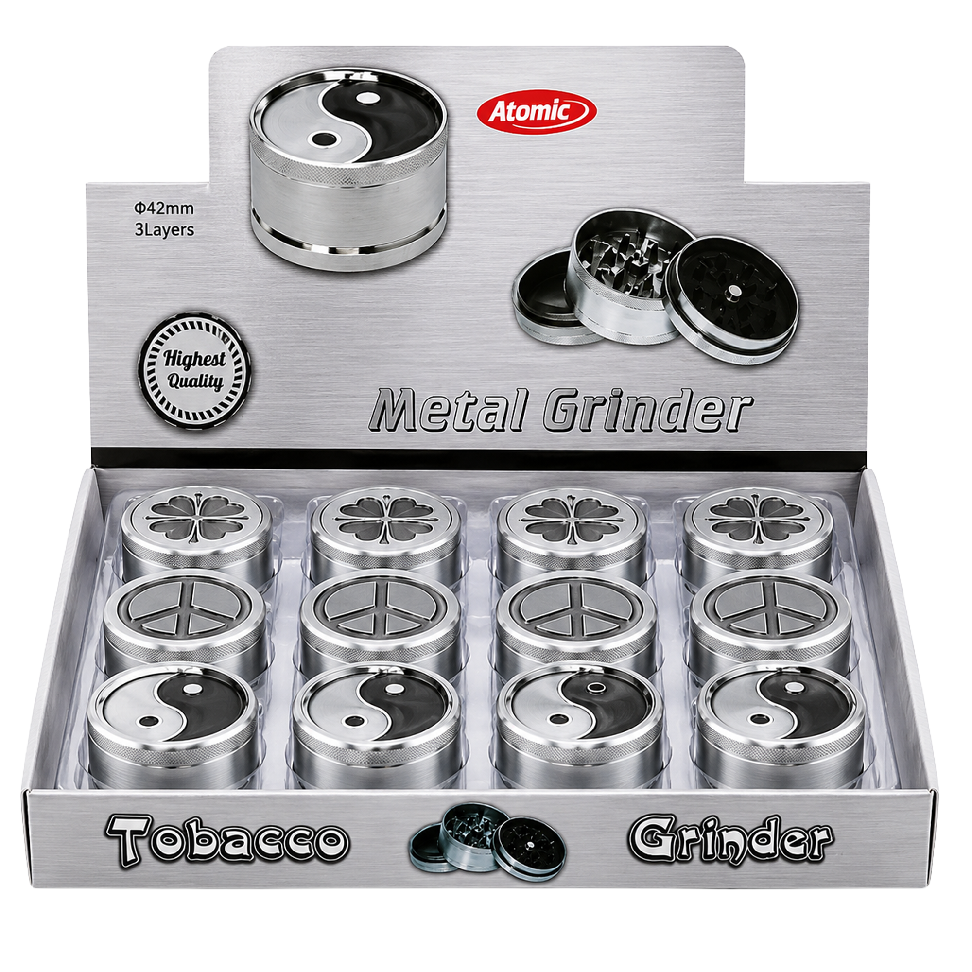 ATOMIC Grinder Antique 3fach 42mm