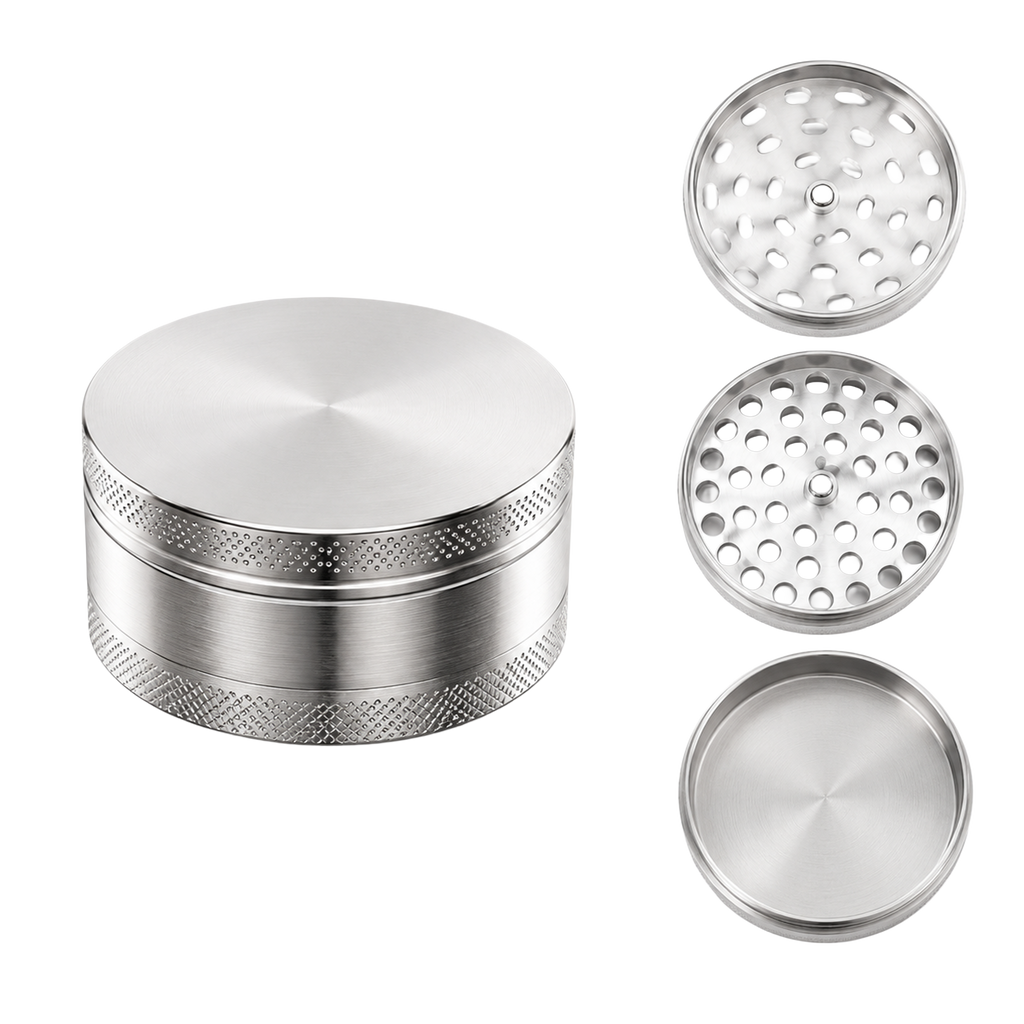 ATOMIC Grinder Metal Chrom 3-teilig ø50mm