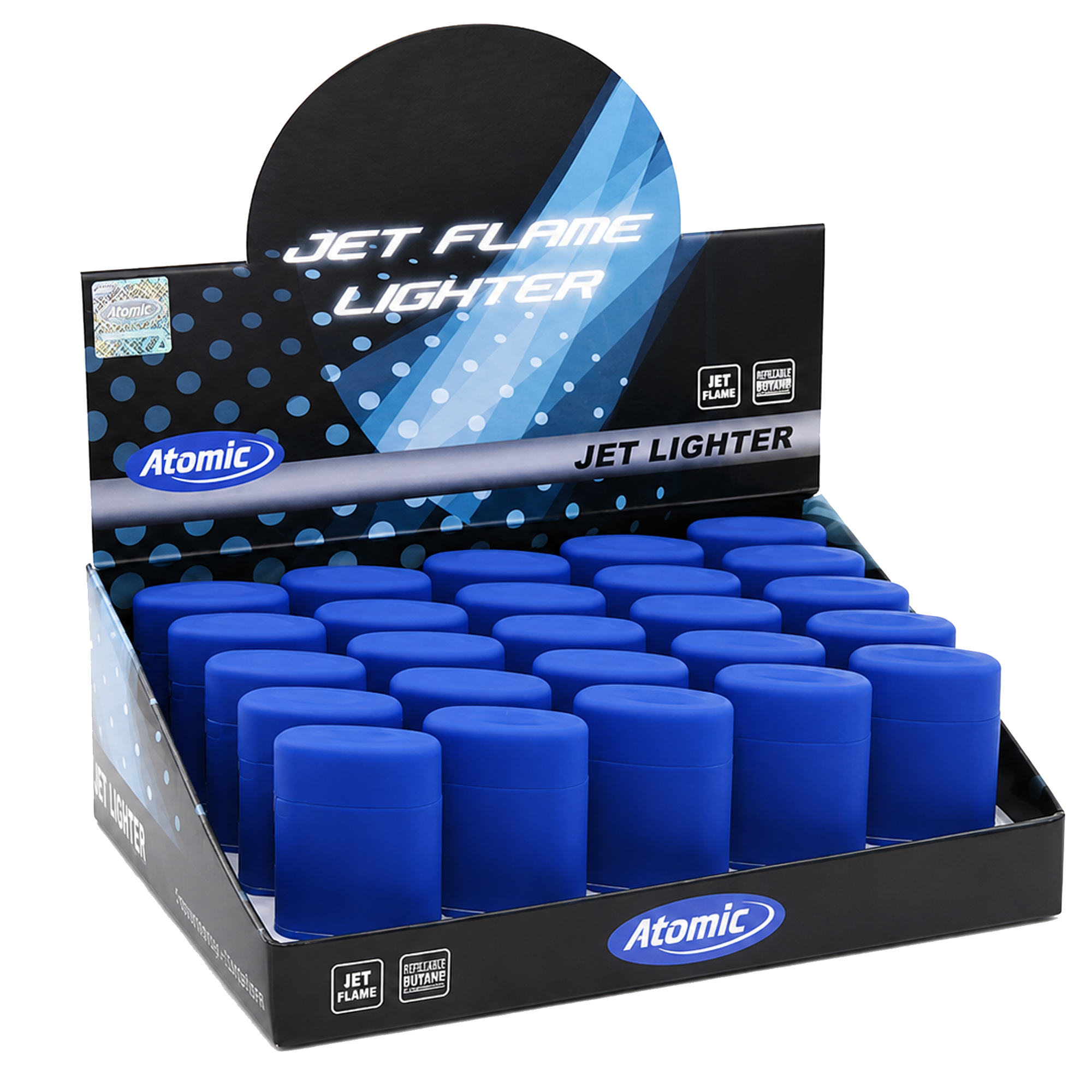 ATOMIC Jetflame Blau Rubber