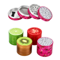 ATOMIC Metal Grinder Fruits, 4-teilig, ø50 mm