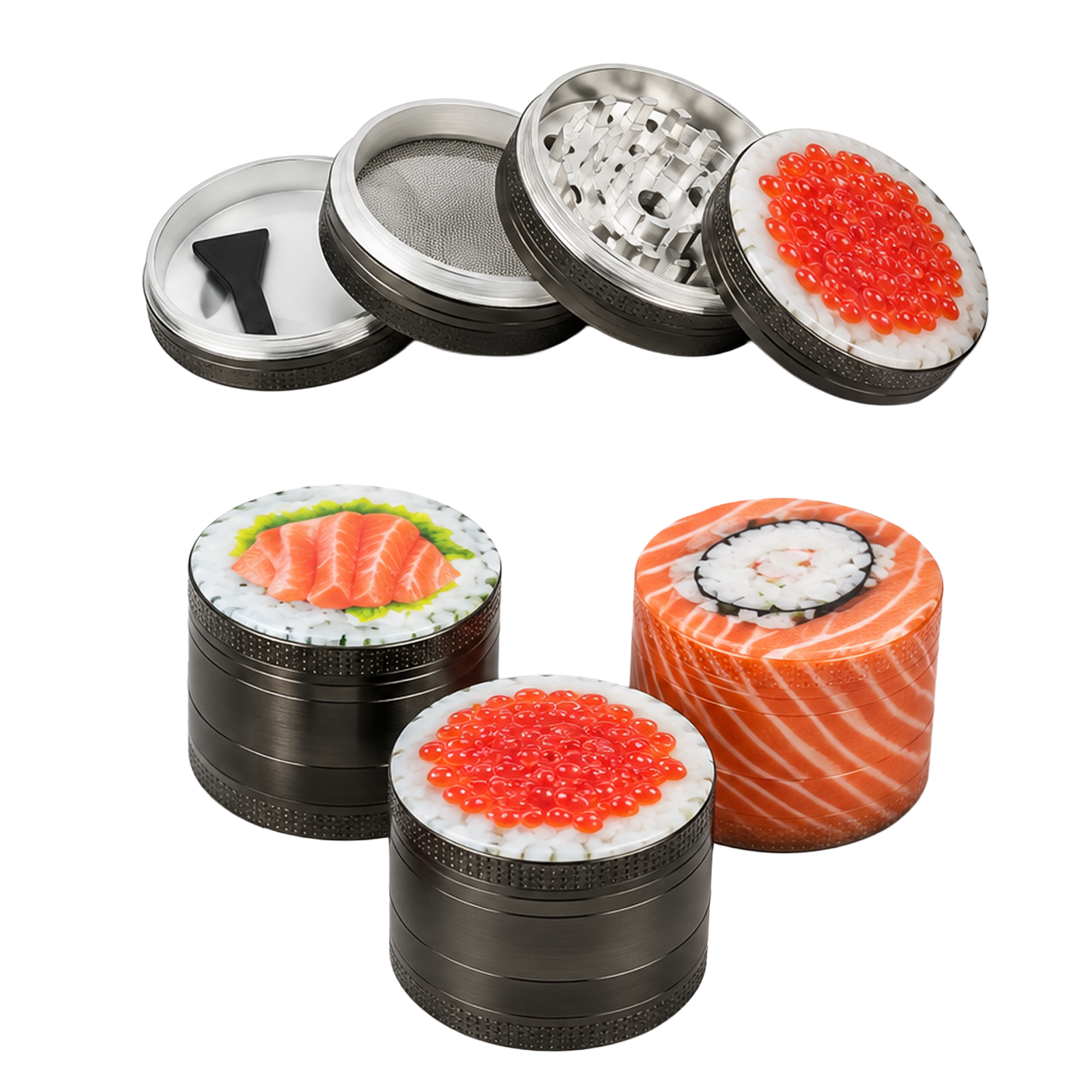 ATOMIC Metal Grinder Sushi, 4-teilig, ø50 mm
