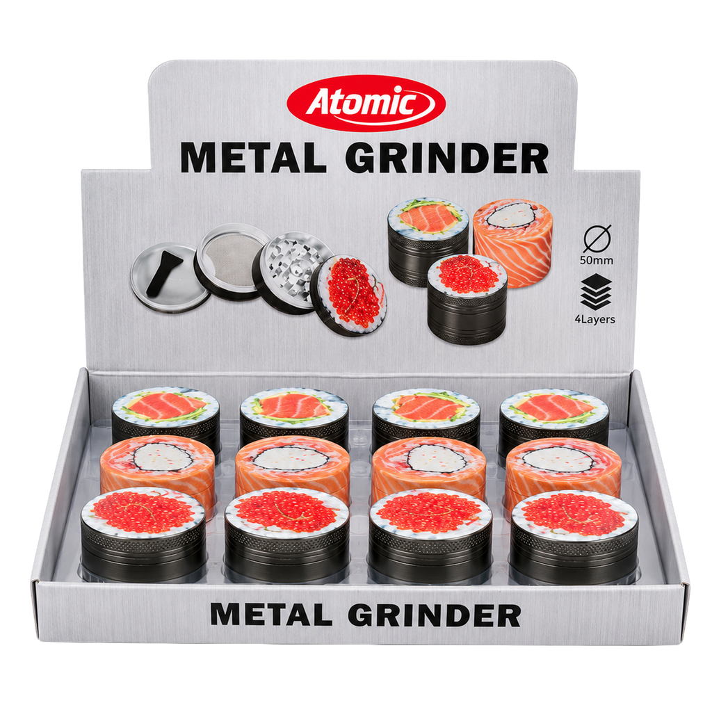 ATOMIC Metal Grinder Sushi, 4-teilig, ø50 mm