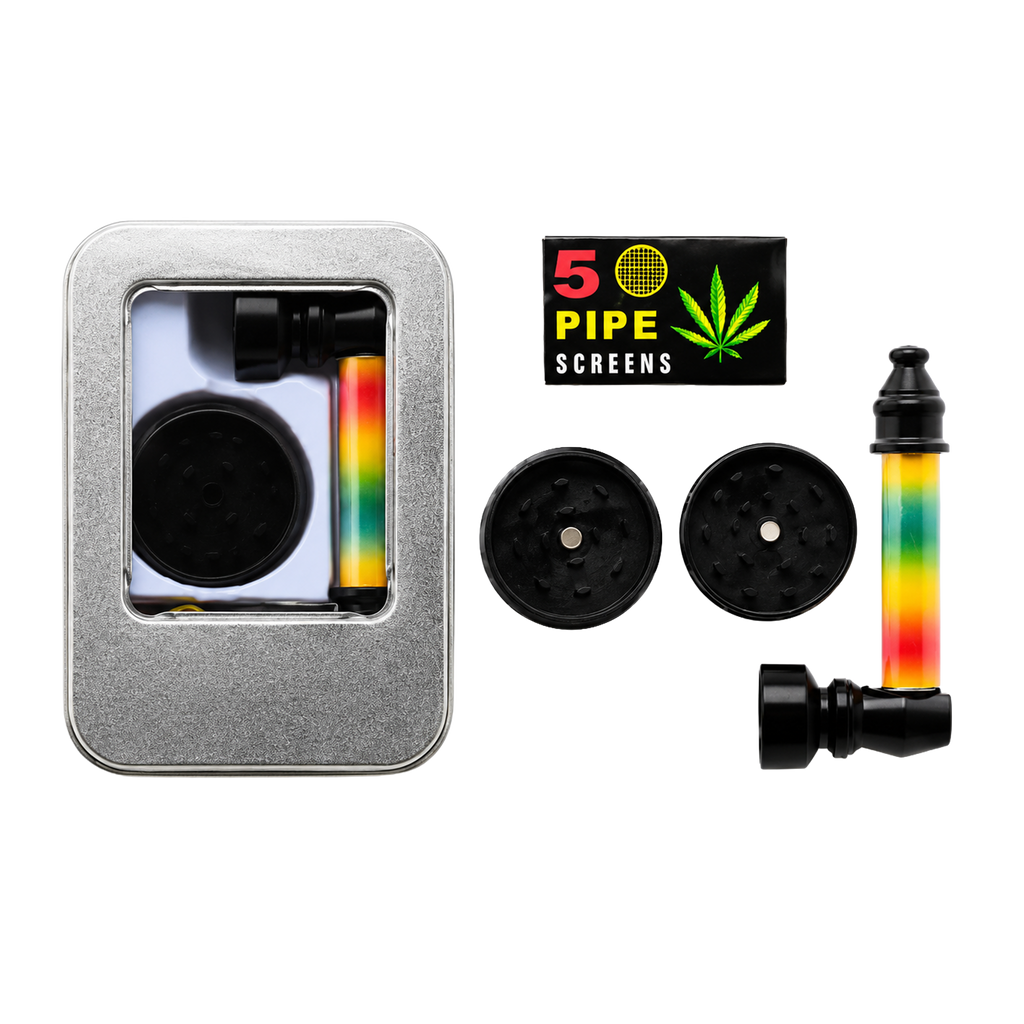 ATOMIC Pfeife + Grinder Set