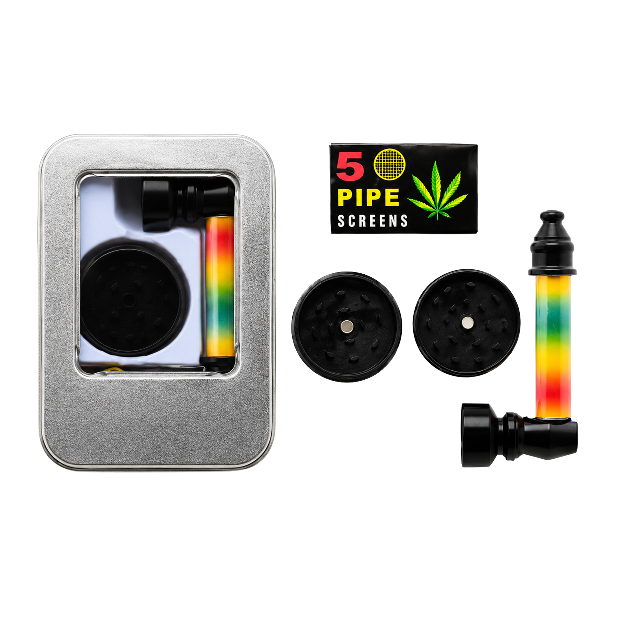 ATOMIC Pfeife + Grinder Set