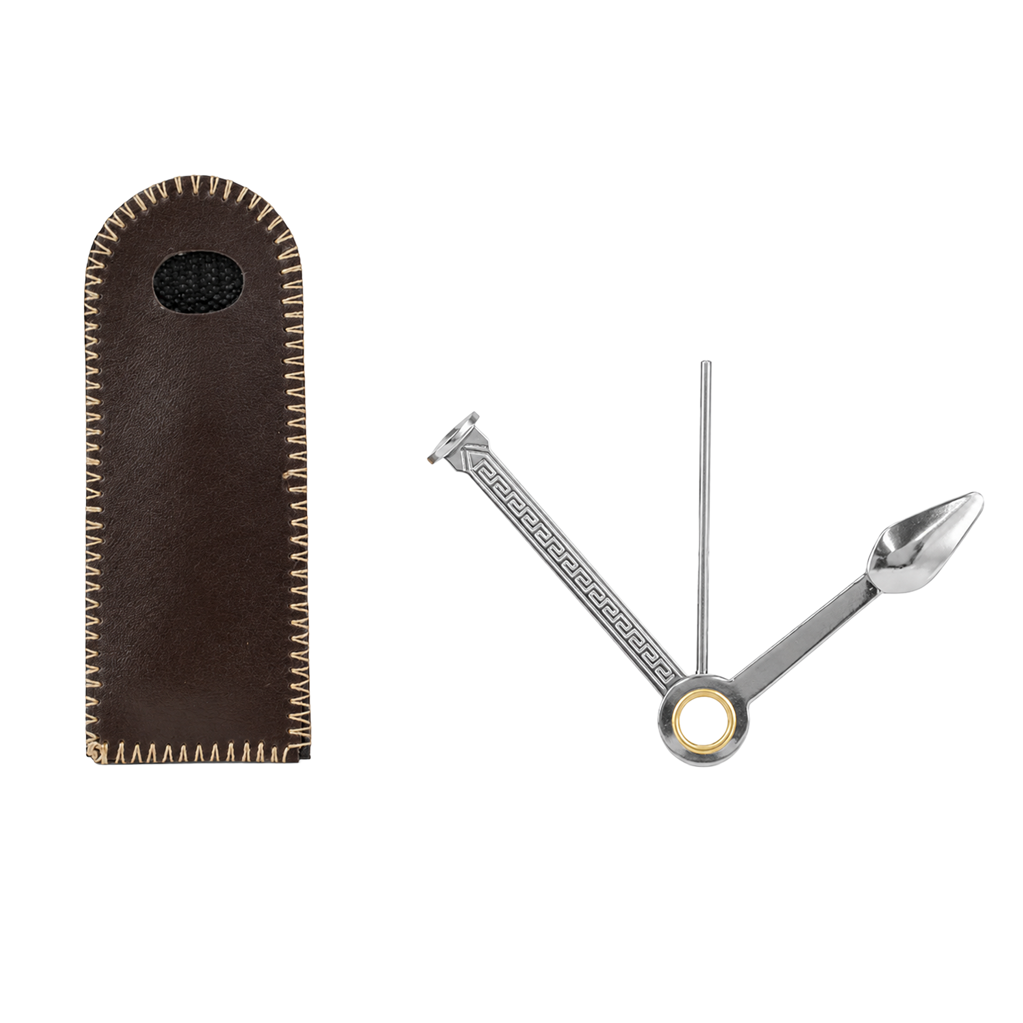 ATOMIC Pfeifenbesteck Chrom 3-teilig mit Pouch