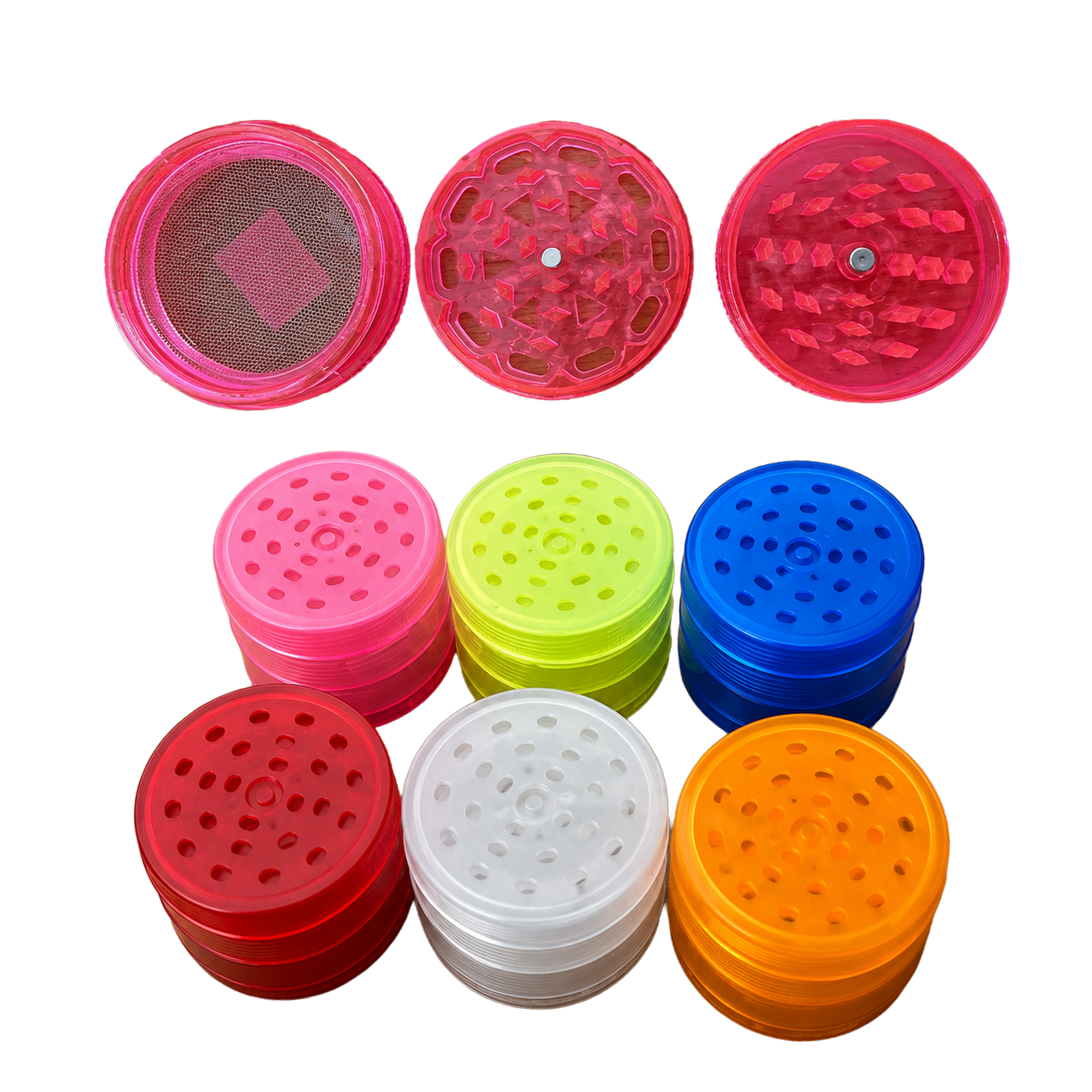 ATOMIC Plastik Grinder Rubber, 4-teilig, ø50 mm