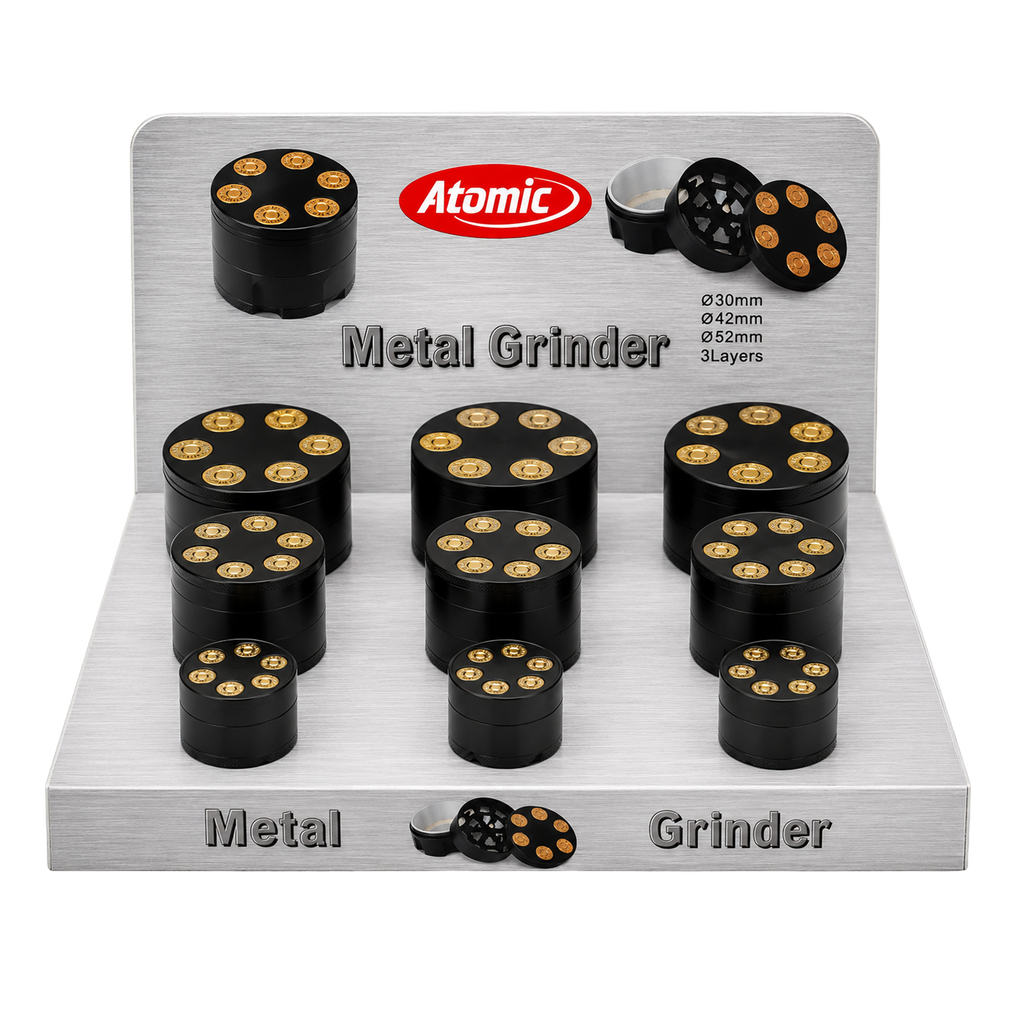 ATOMIC Revolver Grinder 3 fach 30 & 42 & 52mm sortiert