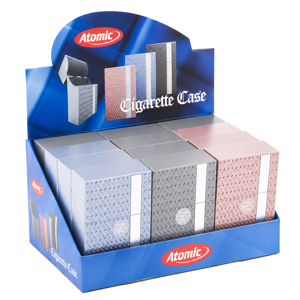 ATOMIC Sprungdeckel-Box Aluminium Cut Metallic