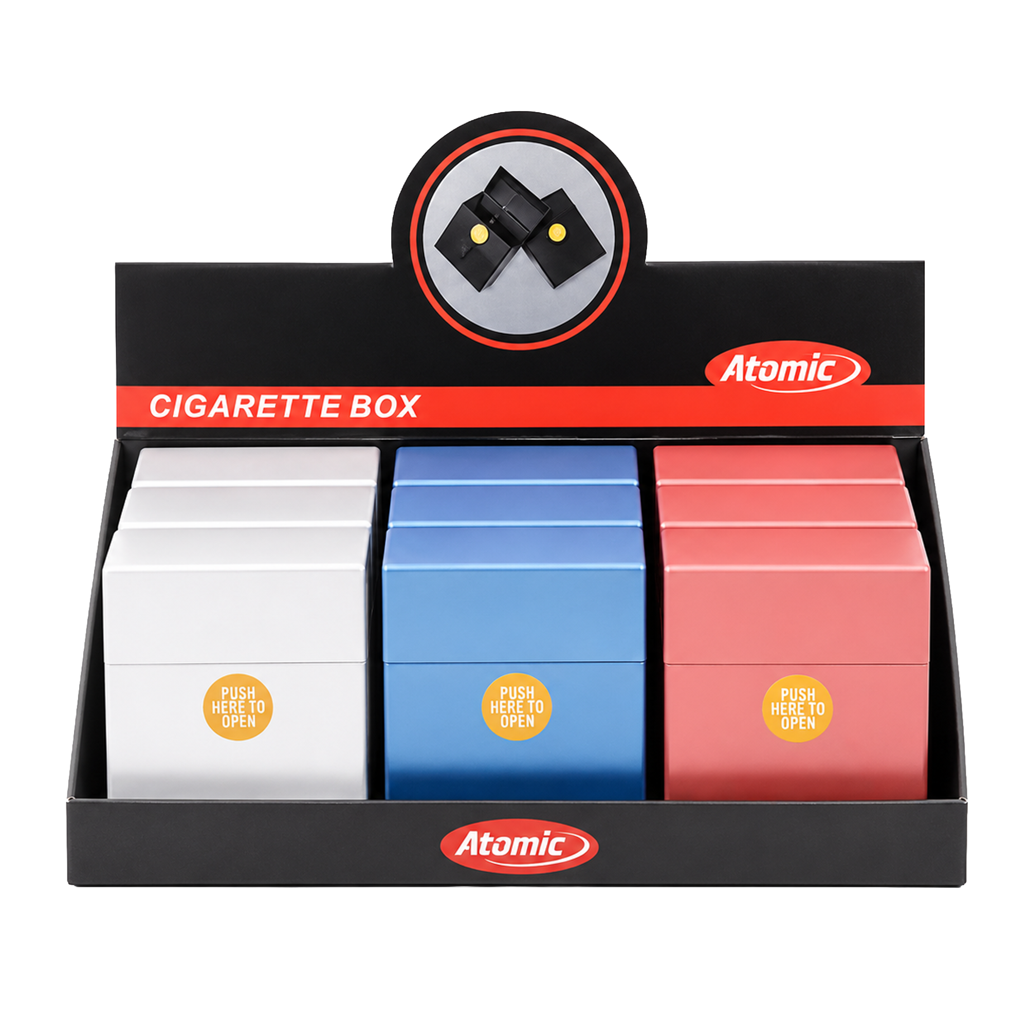 ATOMIC Sprungdeckel-Box Metallic Big Pack 25er