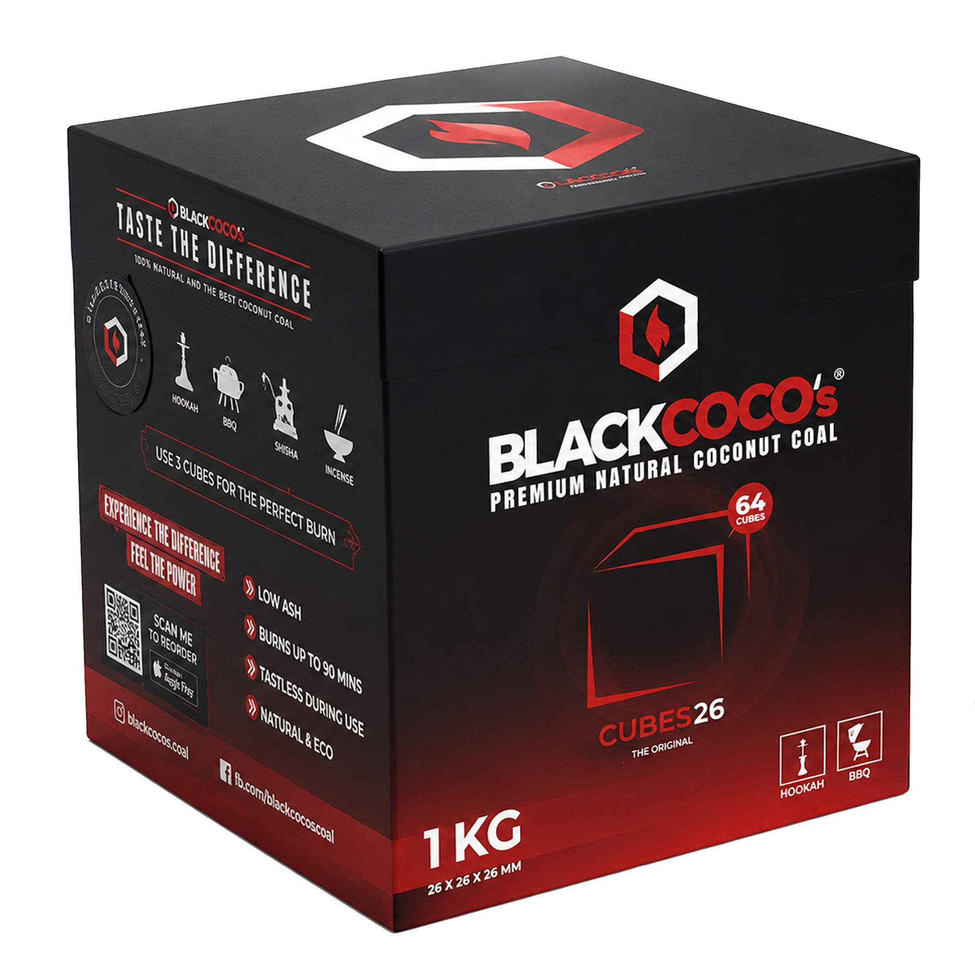 BLACK COCOS Kokoskohle 1kg