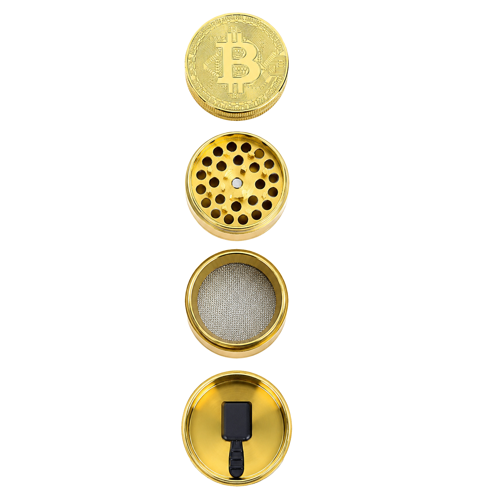 CHAMP HIGH Metall Grinder 4fach 40mm Bitcoin