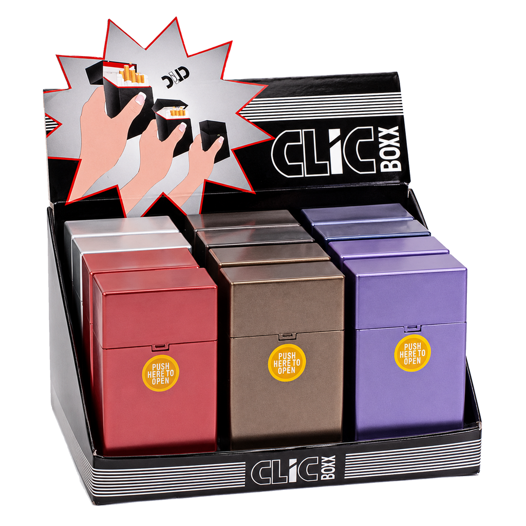 CLIC BOXX Sprungdeckel-Box Metallic