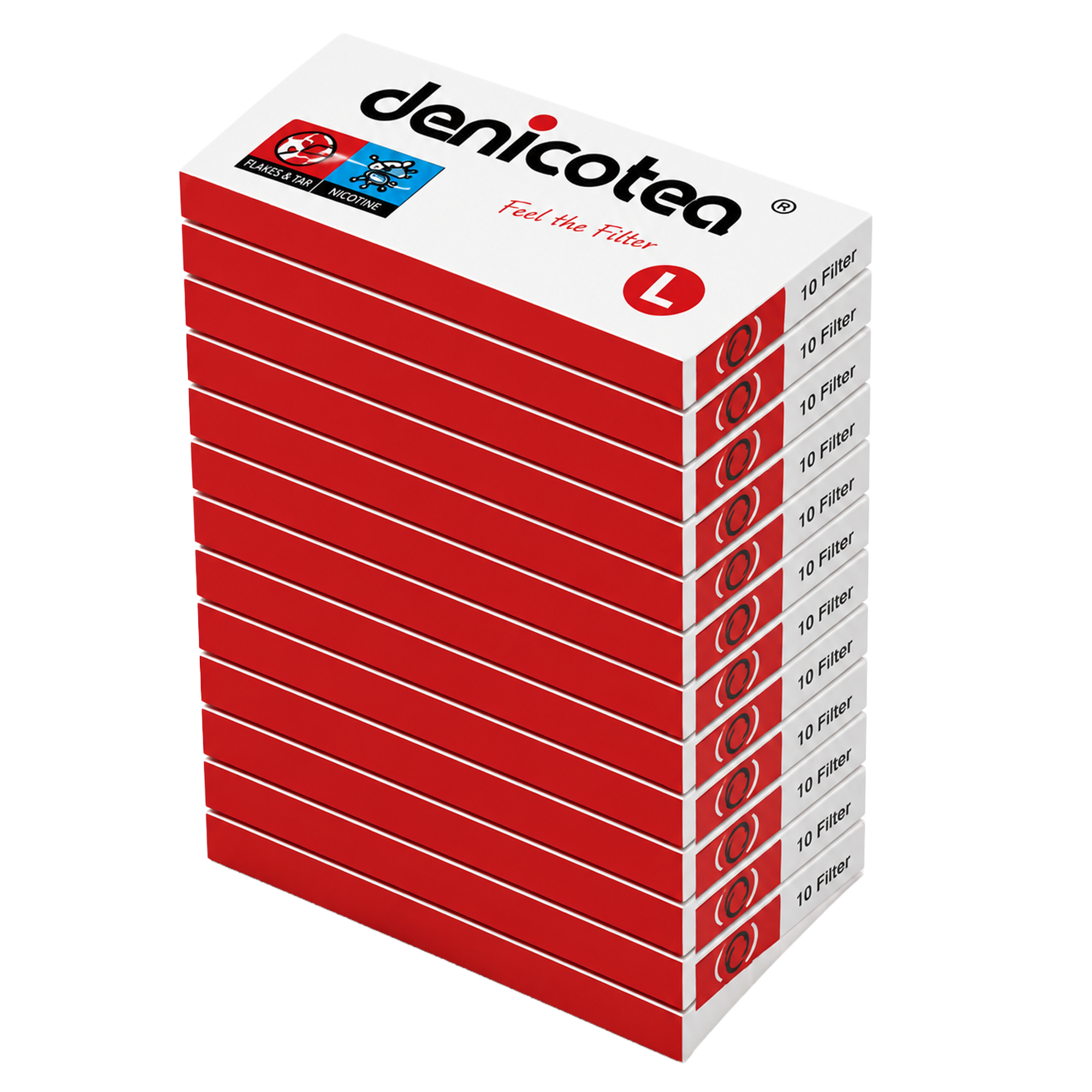 DENICOTEA Zigarettenfilter 9mm 10er