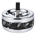 Drehascher 13cm Skull Grau