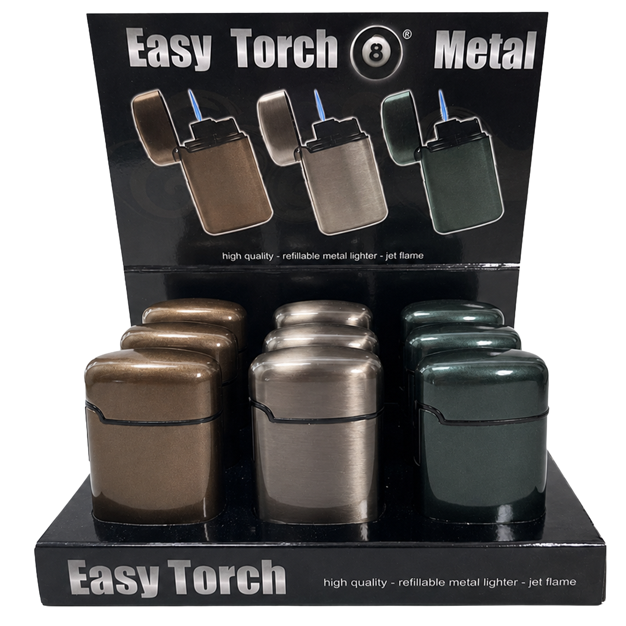 EASY TORCH Metal Dark 3 Farben