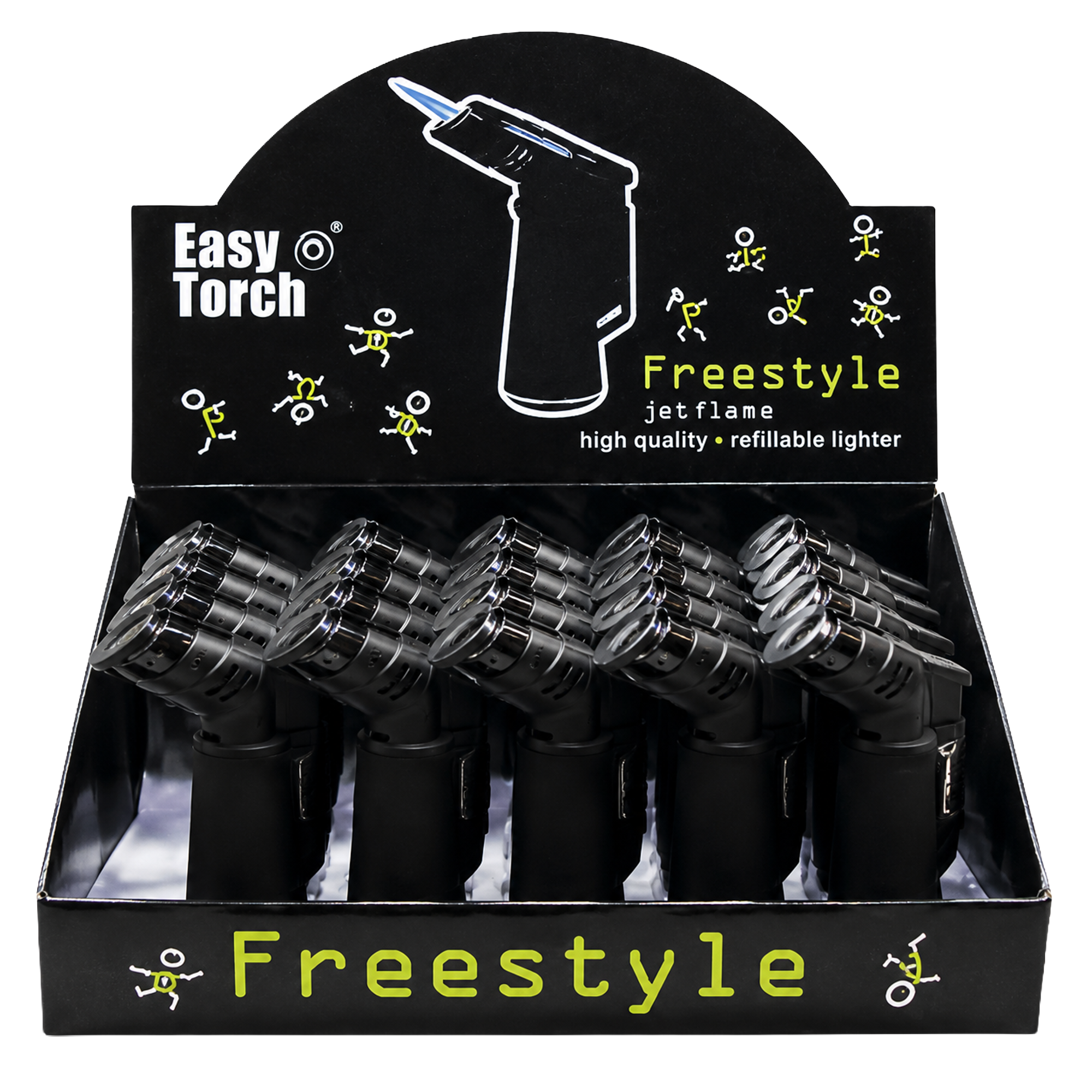 EASY TORCH Rubber Freestyle Schwarz