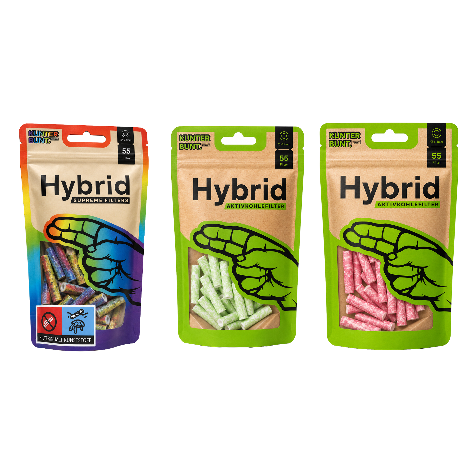 HYBRID Supreme Bunte Filter 6,4mm