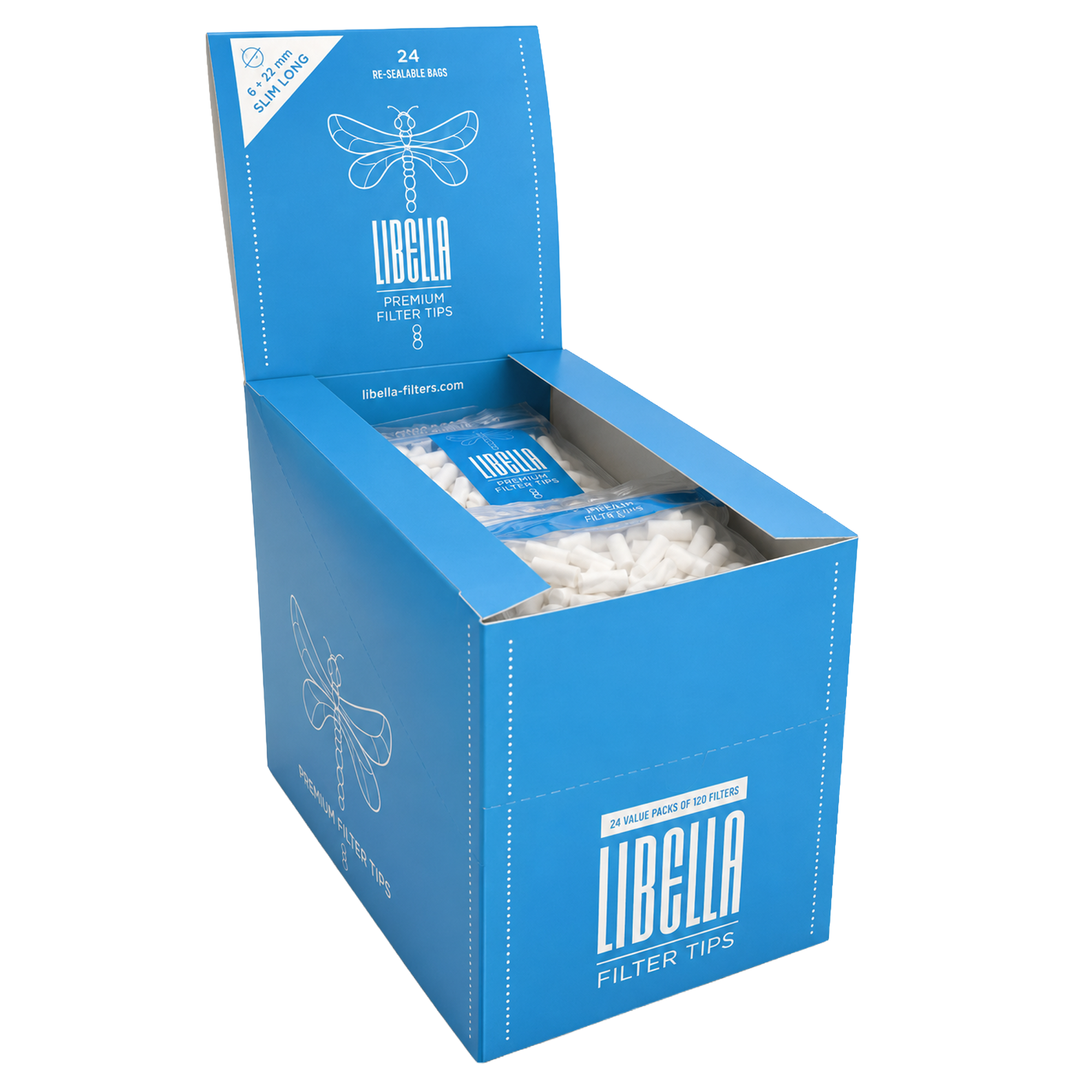 LIBELLA Blue Longfilter Slim 6x22mm