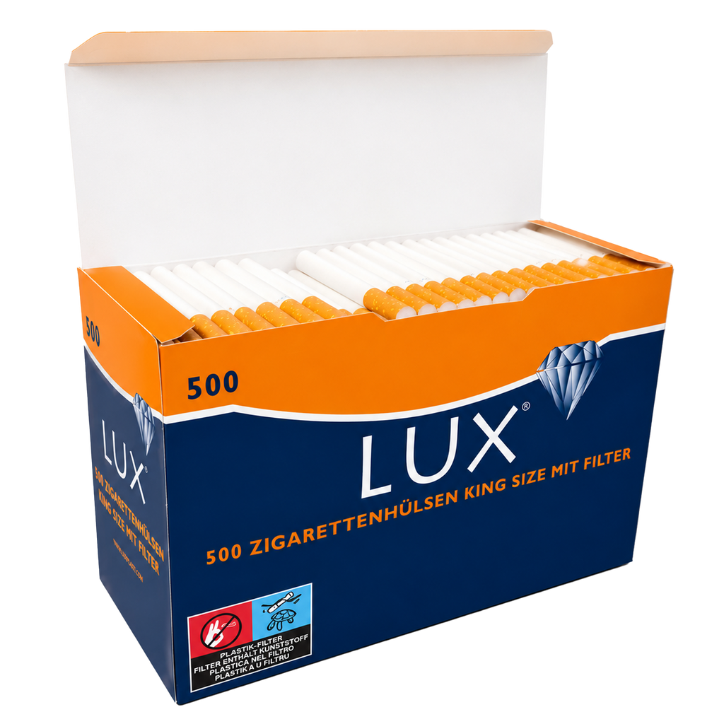 LUX King Size 500 Zigarettenhülsen