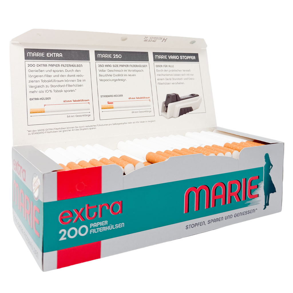 MARIE Extra 200 Zigarettenhülsen