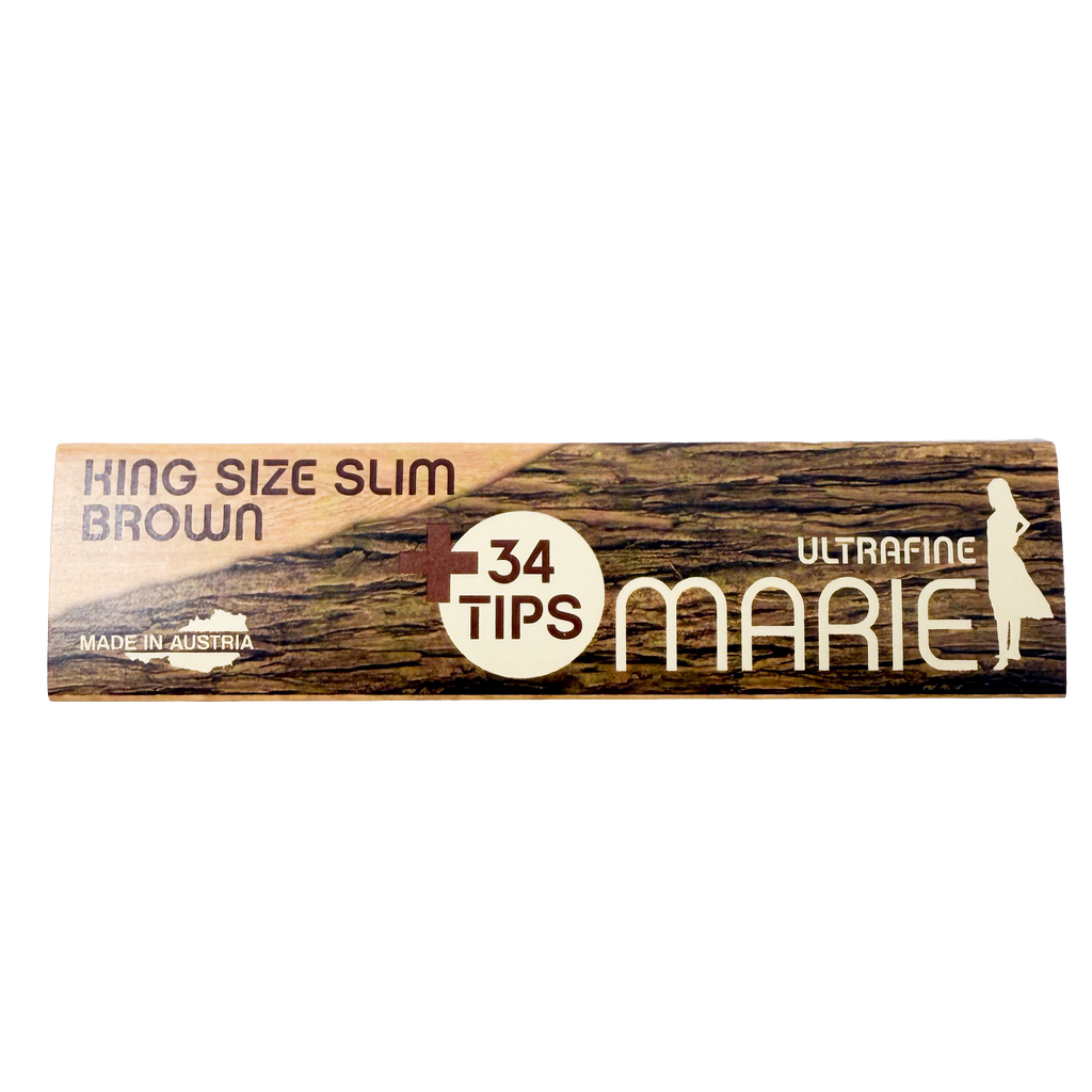 MARIE King Size Slim + Tips Brown