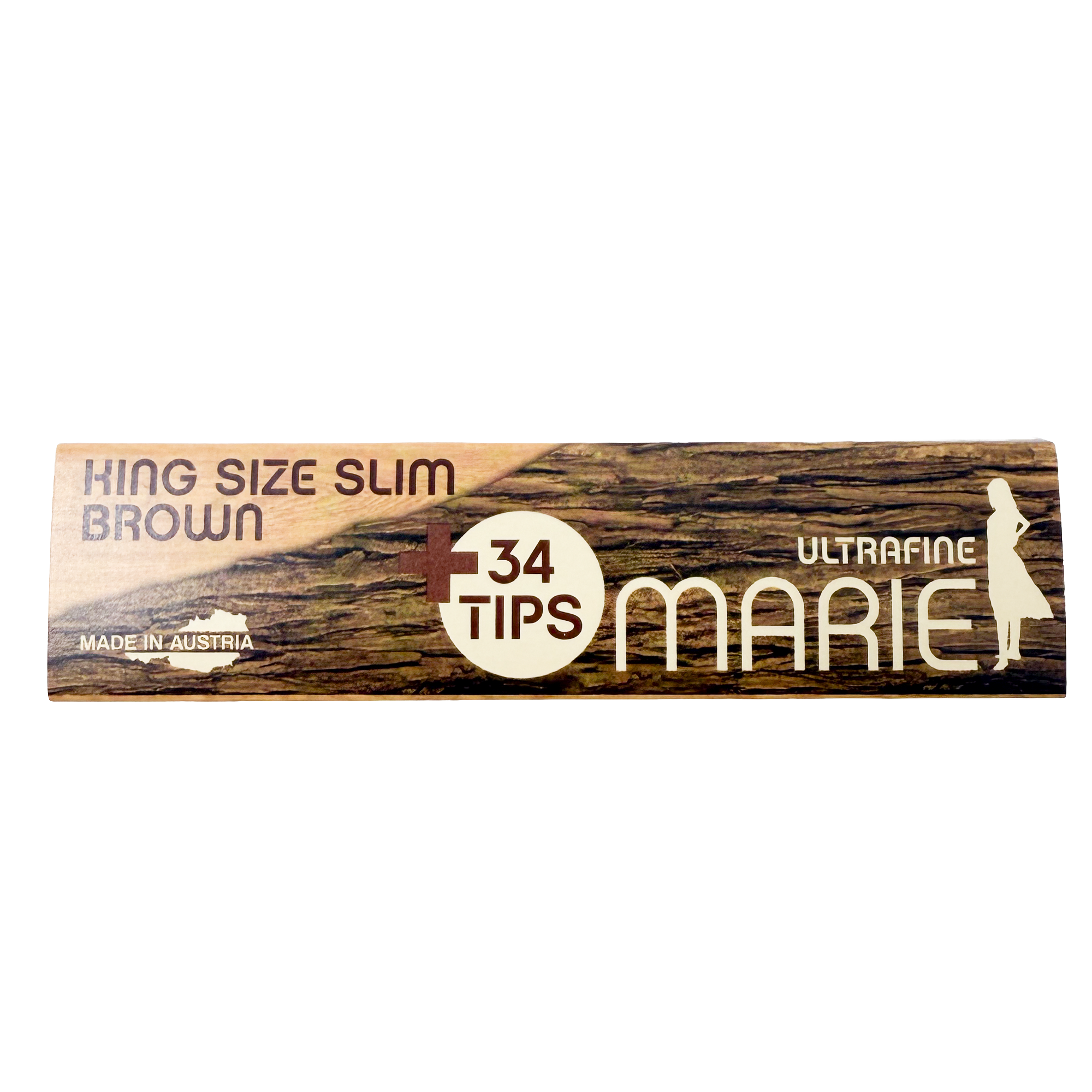 MARIE King Size Slim + Tips Brown