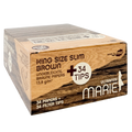 MARIE King Size Slim + Tips Brown