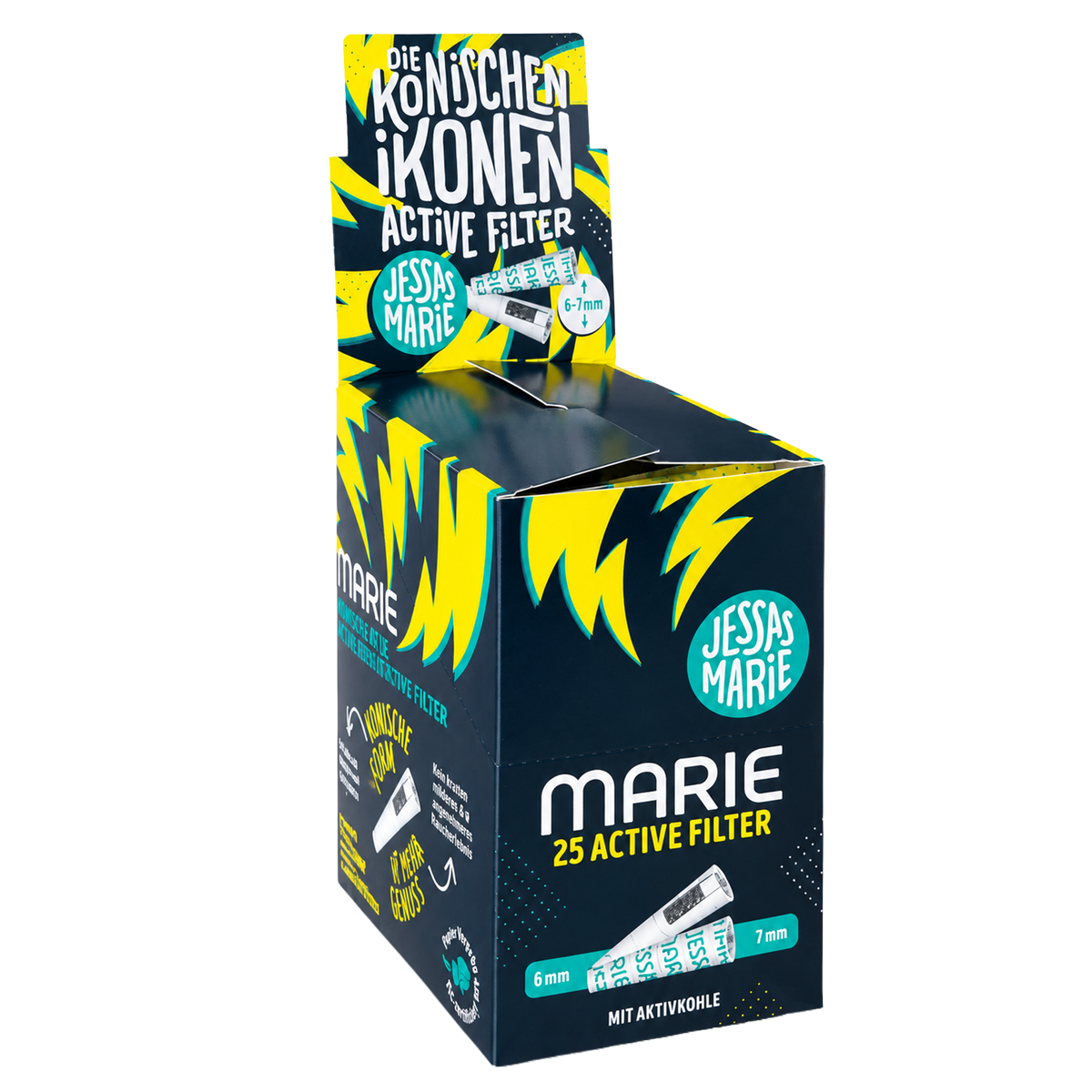 MARIE Konische Active Filter 6-7mm 25er Beutel