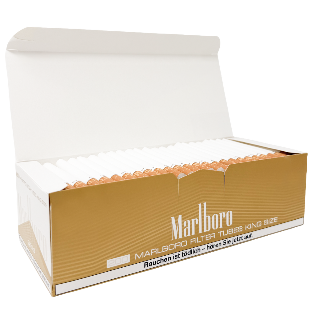 MARLBORO Gold 200 Zigarettenhülsen