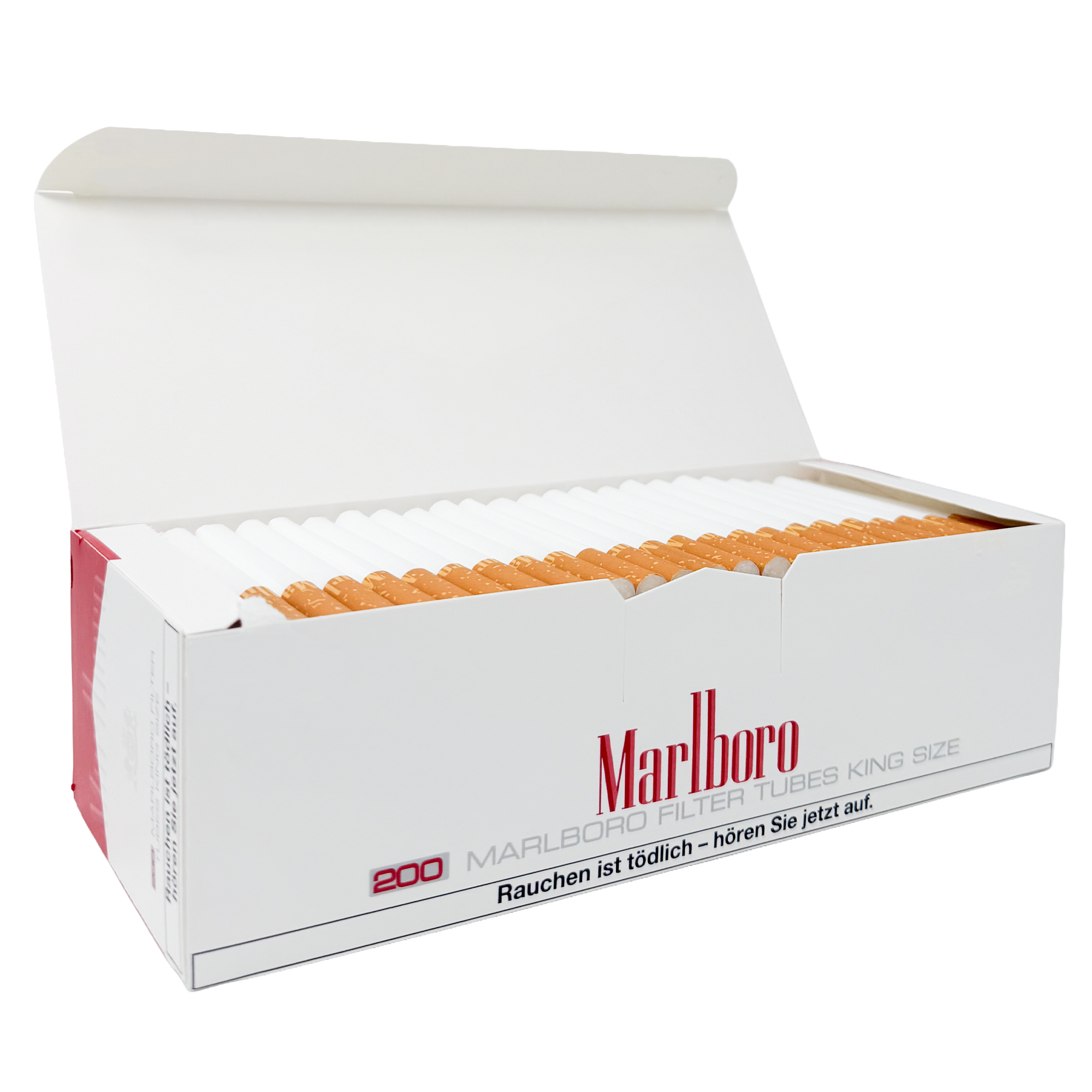 MARLBORO Rot 200 Zigarettenhülsen