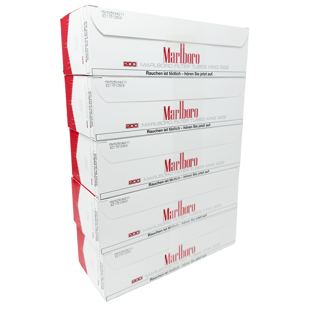 MARLBORO Rot 200 Zigarettenhülsen