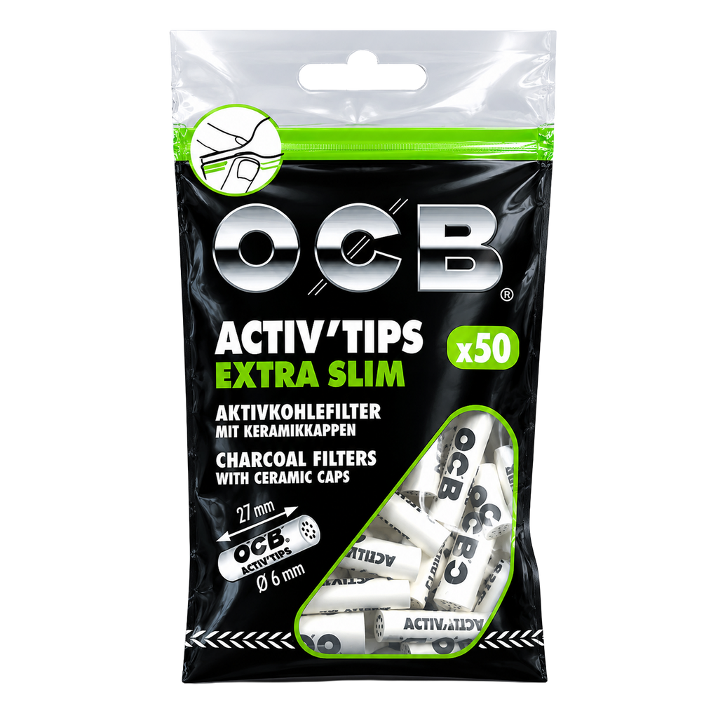 OCB Activ Tips Extra Slim Filter 6mm