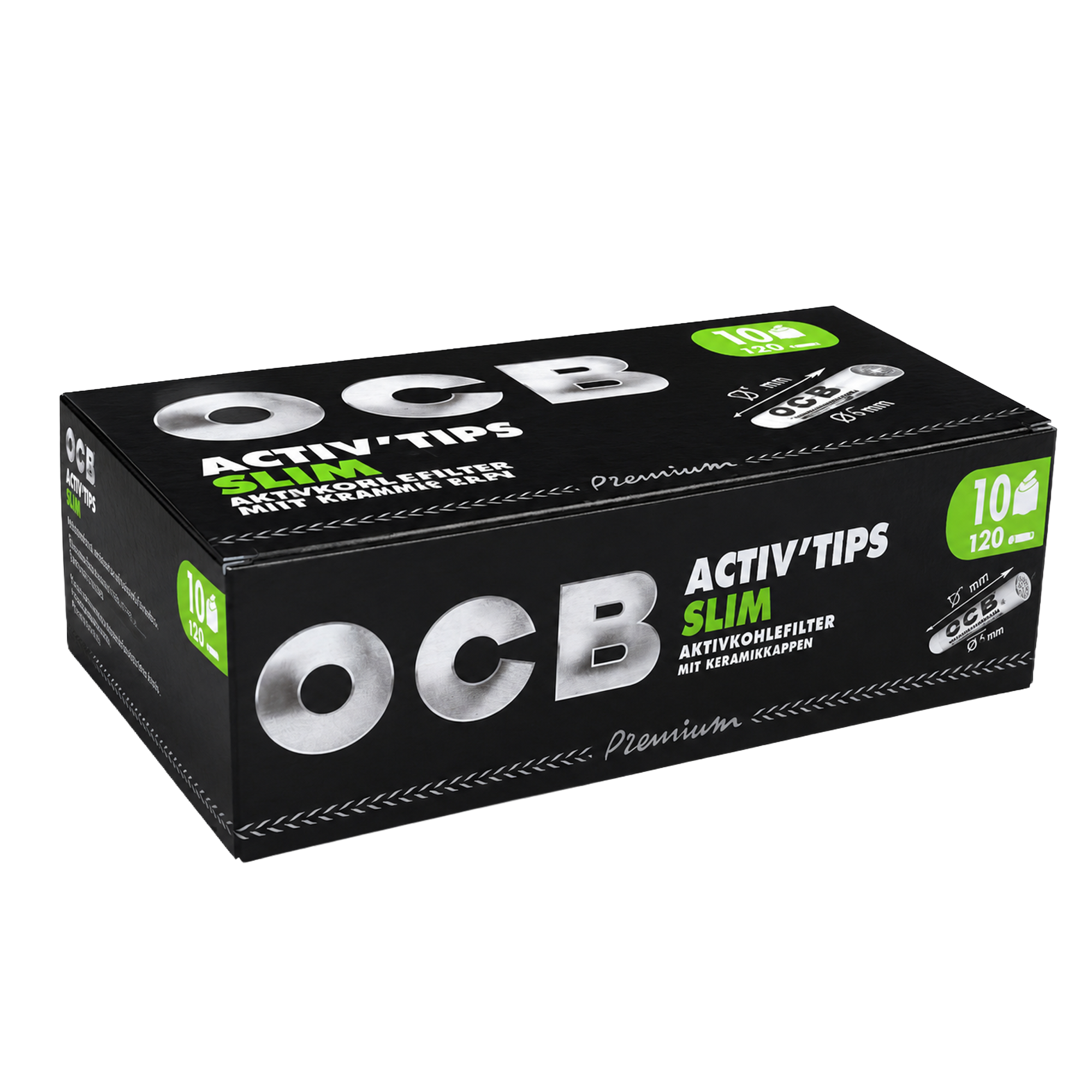 OCB Activ Tips Slim Filter 7mm