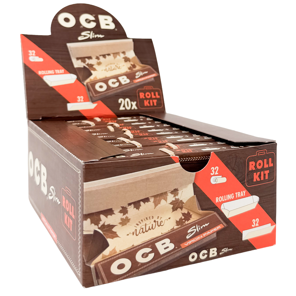 OCB Virgin Unbleached Roll Kit