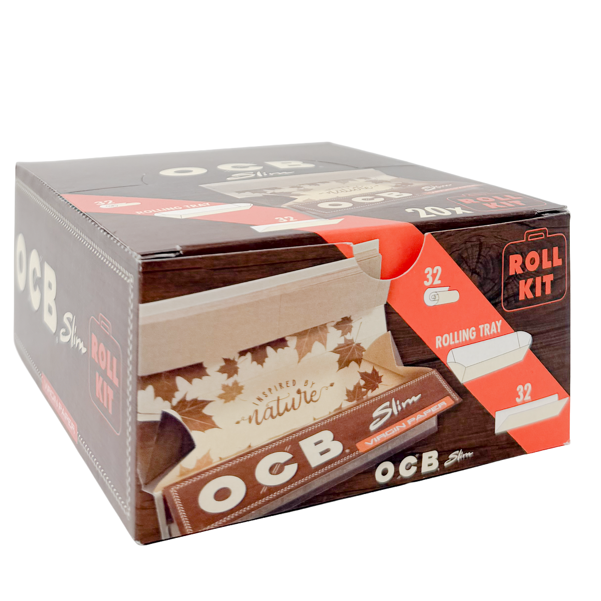 OCB Virgin Unbleached Roll Kit