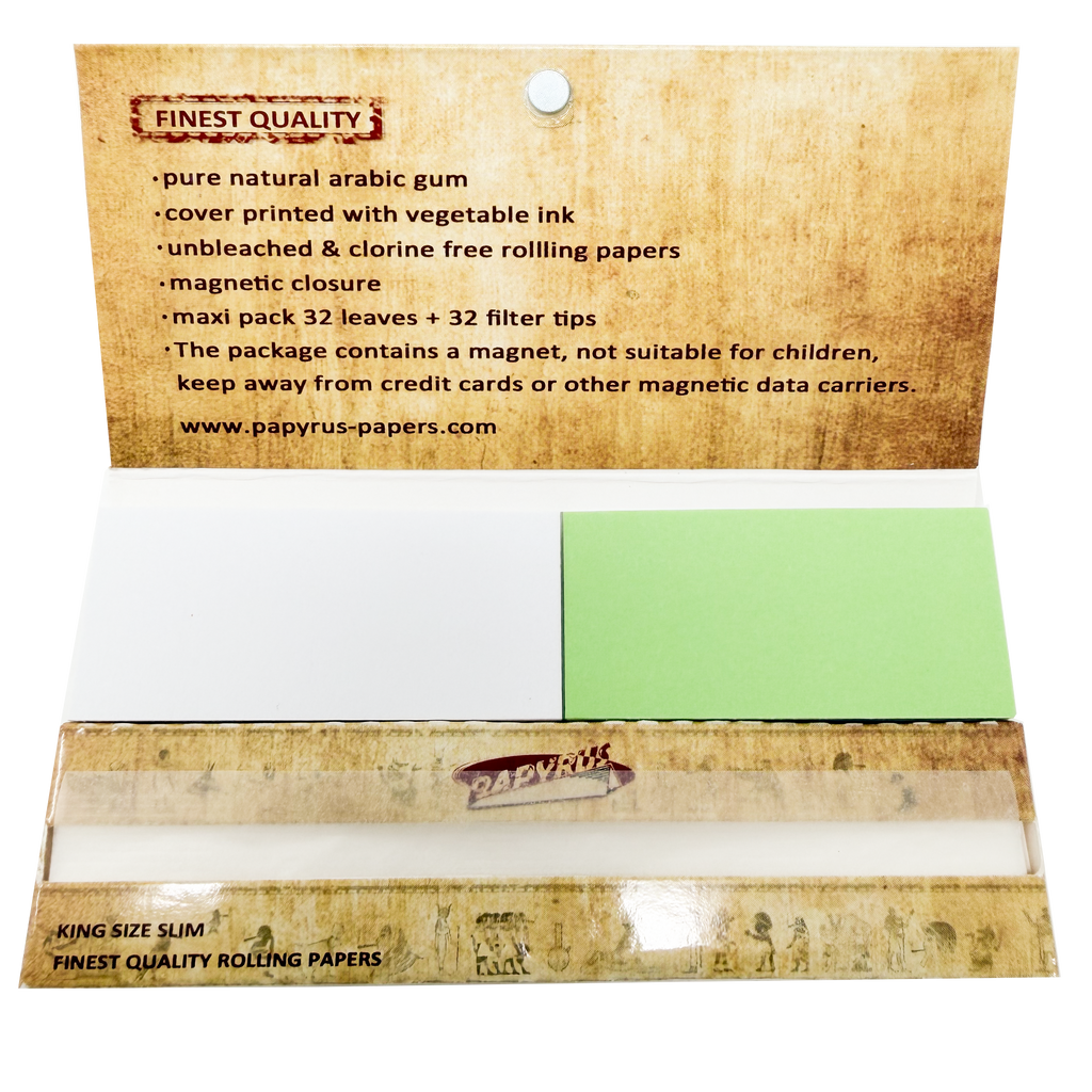 PAPYRUS Maxipack Finest Quality King Size Slim + Tips