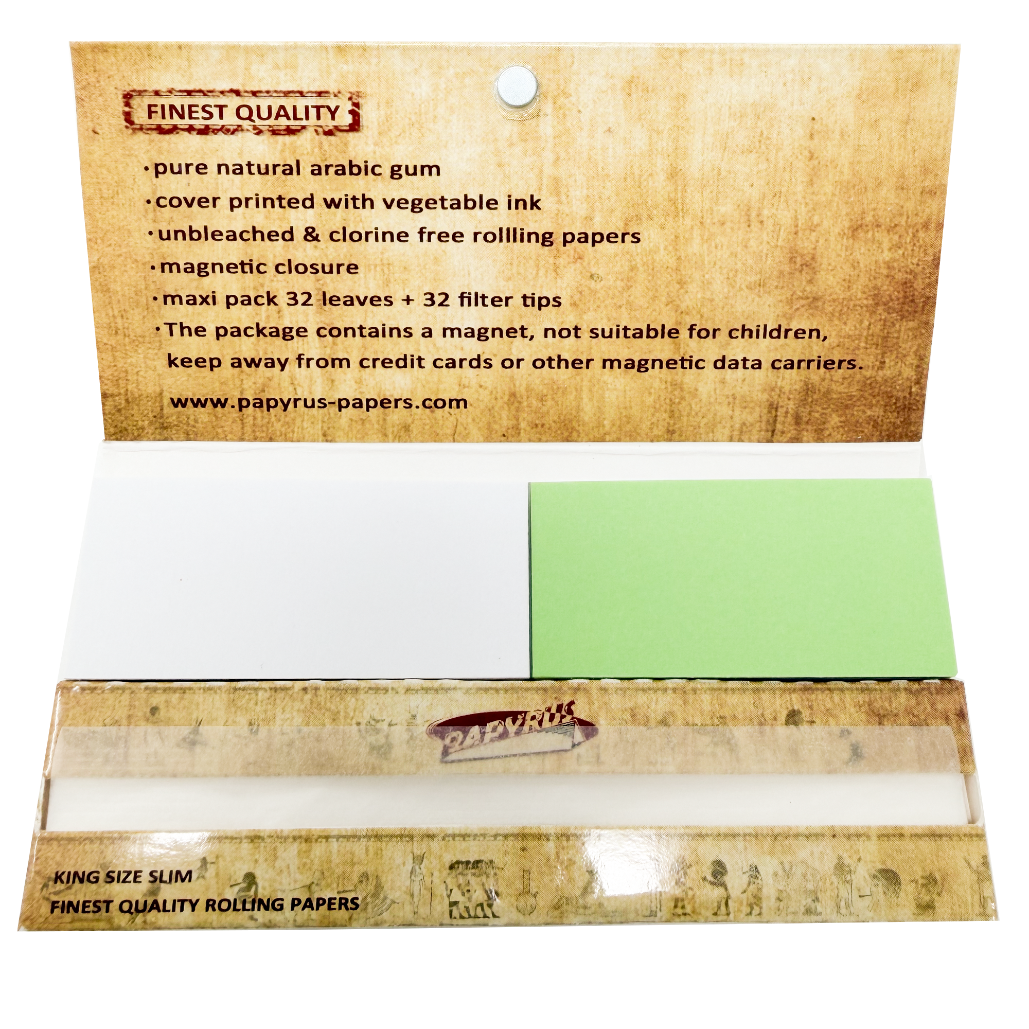 PAPYRUS Maxipack Finest Quality King Size Slim + Tips