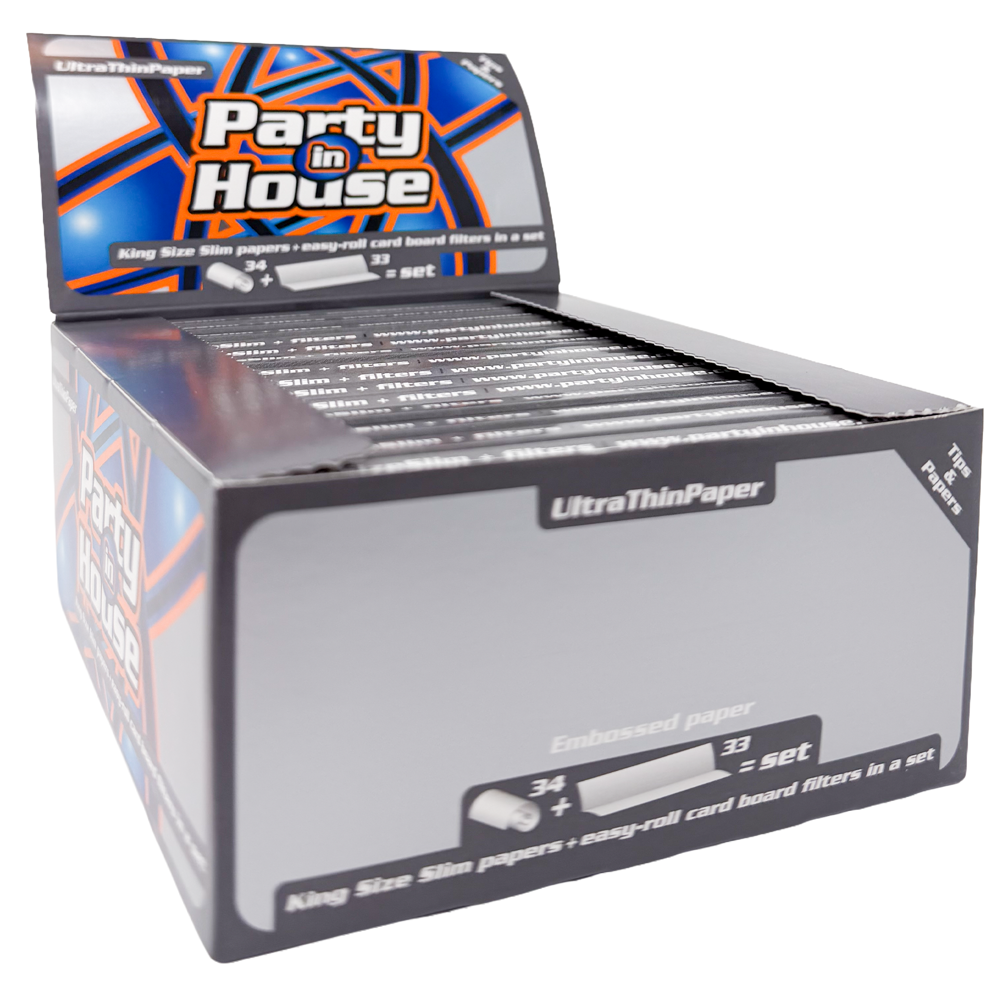 PARTY IN HOUSE Silver Slim + Tips