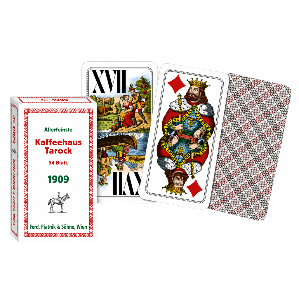 PIATNIK Kaffeehaus-Tarock 54 Blatt 1909