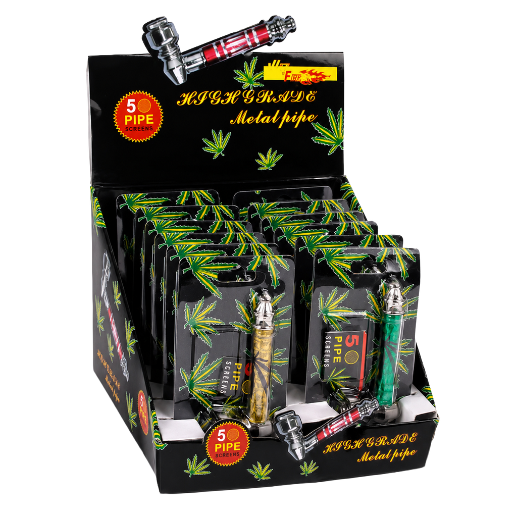 WILDFIRE Weed Metallpfeife inkl. 5 Siebe