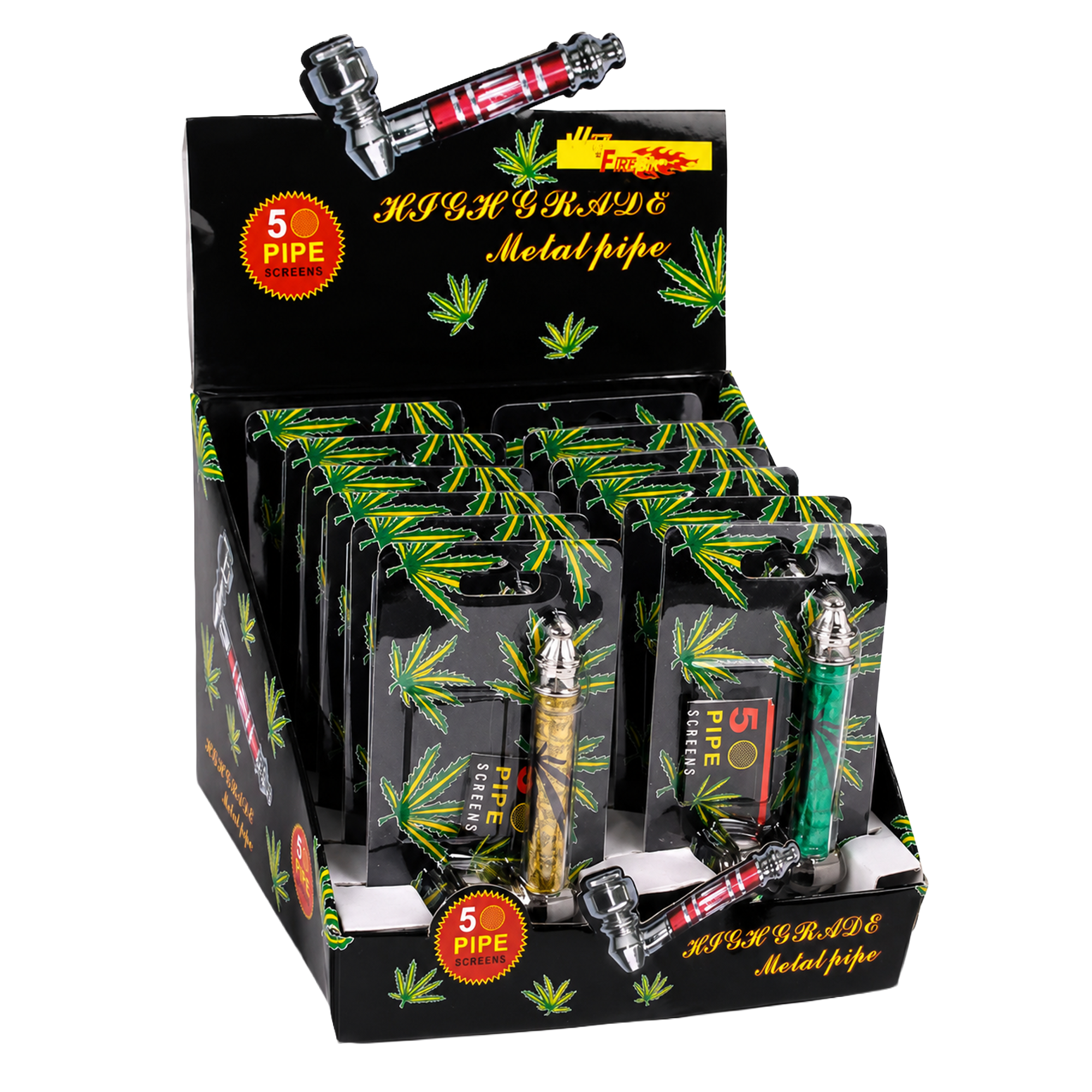 WILDFIRE Weed Metallpfeife inkl. 5 Siebe