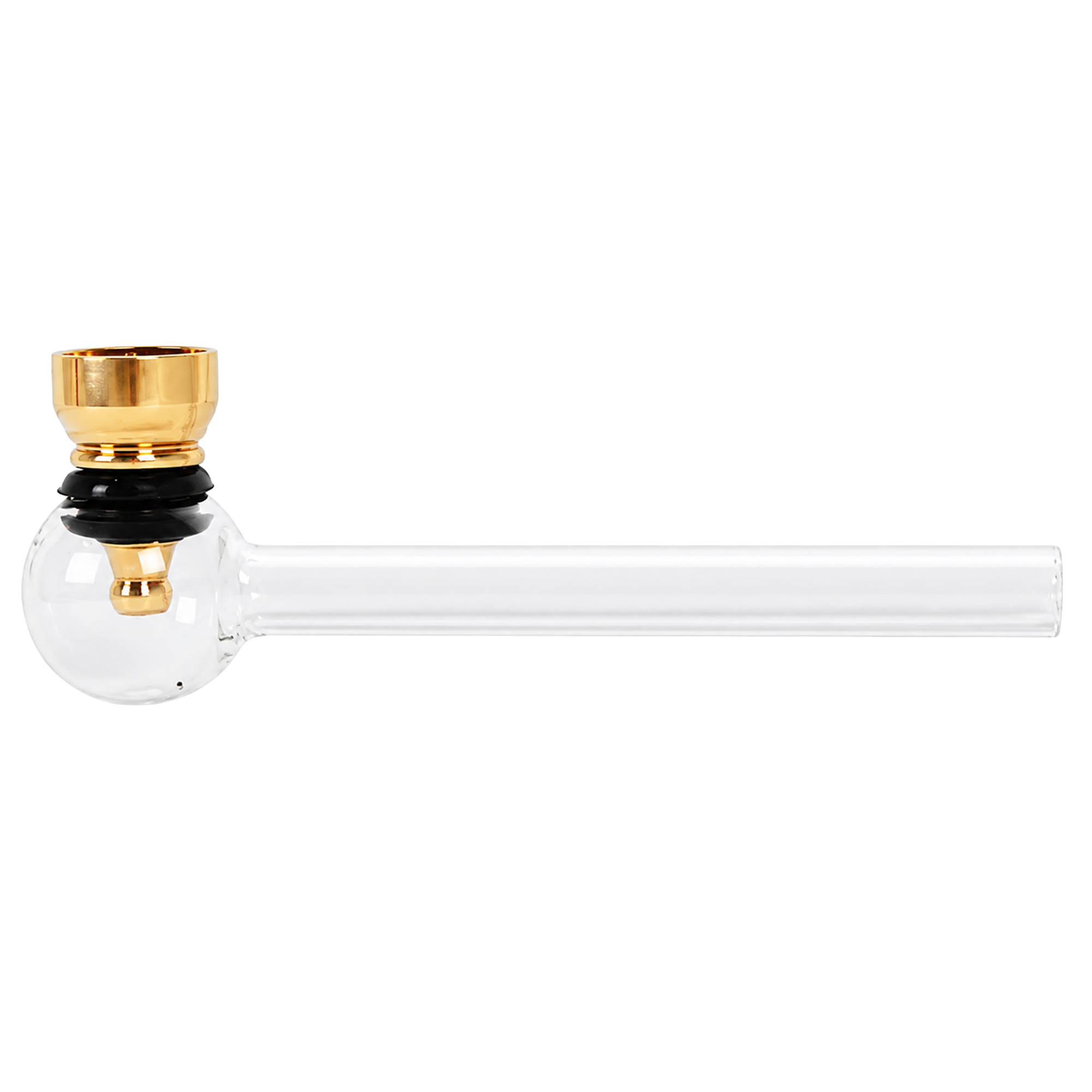 WILDFIRE Weed Pipe Glaskugel Gold
