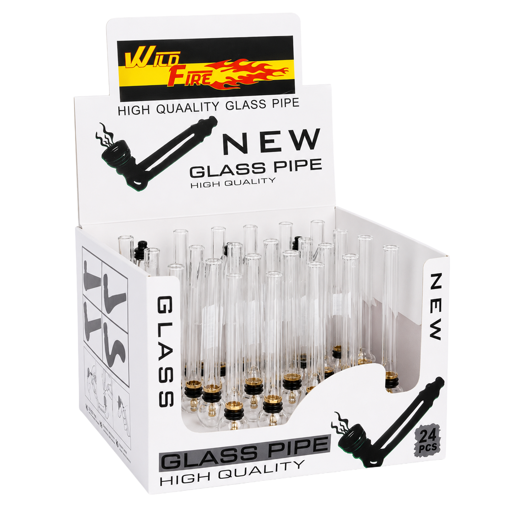 WILDFIRE Weed Pipe Glaskugel Gold